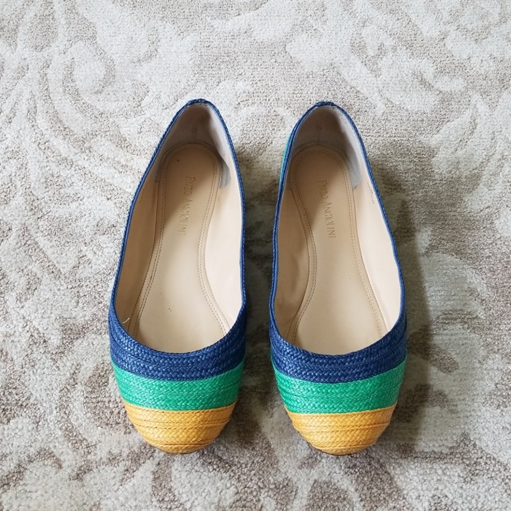 Enzo angiolini woven flats size 8